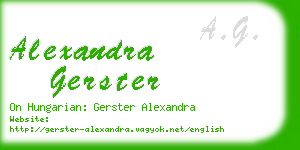 alexandra gerster business card
